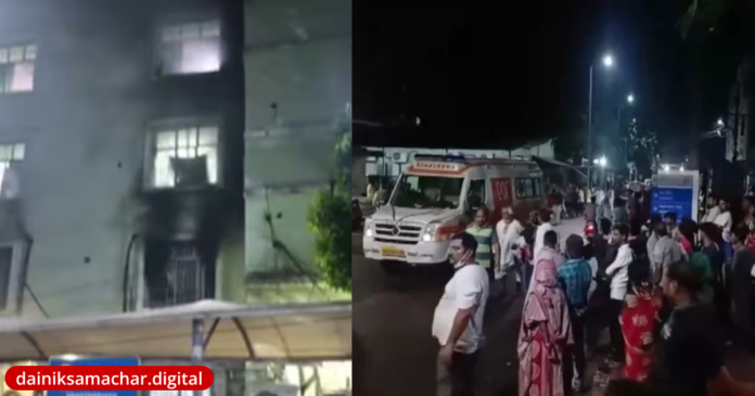 Massive Fire at Odisha Hospital (Dainik Samachar Digital)